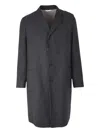 Boglioli Buttoned Overcoat In Gray
