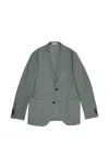 Boglioli Buttoned Wool Jacket In Green