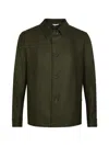 Boglioli Button-up Collared Jacket In Green
