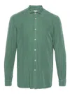 Boglioli Spread-collar Long-sleeve Shirt In Green