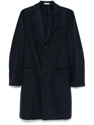 Boglioli Cashmere Coat In Blue