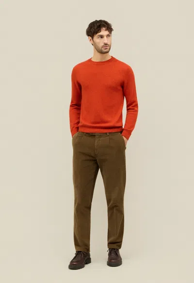Boglioli Cashmere Crewneck In Orange