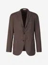 Boglioli Cashmere Flowy Blazer In Brown