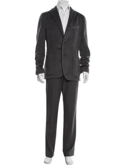 Pre-owned Boglioli Cashmere Overcoat In Gray