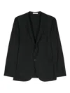 Boglioli Single Breasted Jacket Notch Lapel Pockets In Black