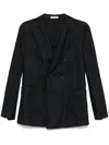 Boglioli Checked Blazer In Blau