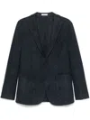 Boglioli Checked Blazer In Blue