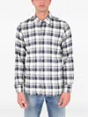 Boglioli Checked Shirt In White