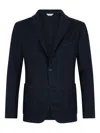 Boglioli Checked Single-breasted Blazer In Blue