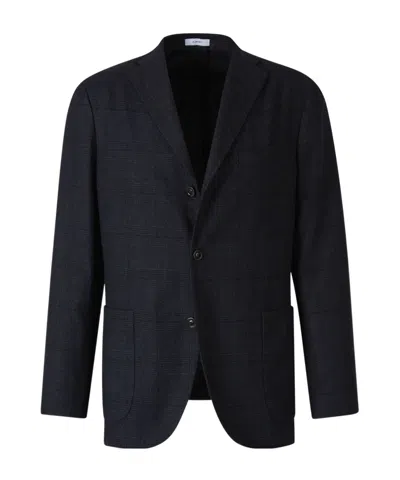 BOGLIOLI PRINCE OF WALES WOOL BLAZER