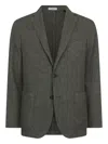 Boglioli Checkered Blazer In Grey
