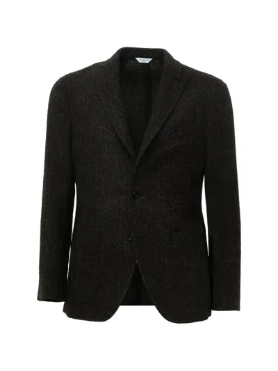 Boglioli Chest-pocket Single-breasted Blazer In Black
