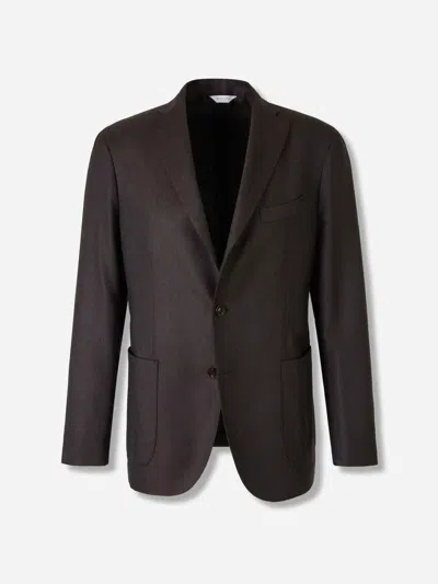 Boglioli Single-breasted Blazer In Brown