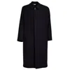 Boglioli Classic Loden Coat With Button Closure And Structured Silhouette In Black