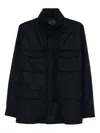 Boglioli Utility Jacket With Four Front Pockets In Black