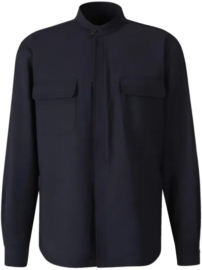BOGLIOLI COLLARLESS SHIRT