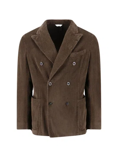 BOGLIOLI CORDUROY BLAZER - BROWN