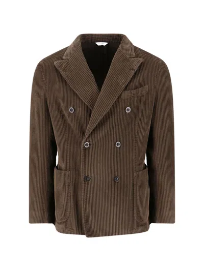 Boglioli Corduroy Blazer In Brown