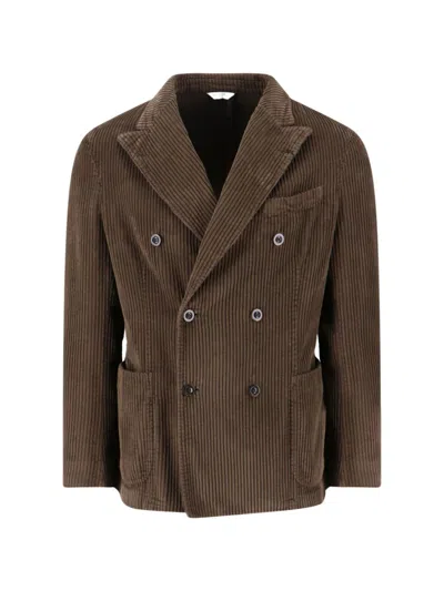 BOGLIOLI BOGLIOLI CORDUROY BLAZER – BROWN