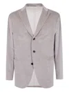 Boglioli Tailored Jacket With Notch Lapel And Pockets In Neutral