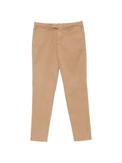 Boglioli Cotton Blend Trousers In Brown
