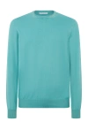 Boglioli Man Sweater Turquoise Size Xl Cotton In Turquoise