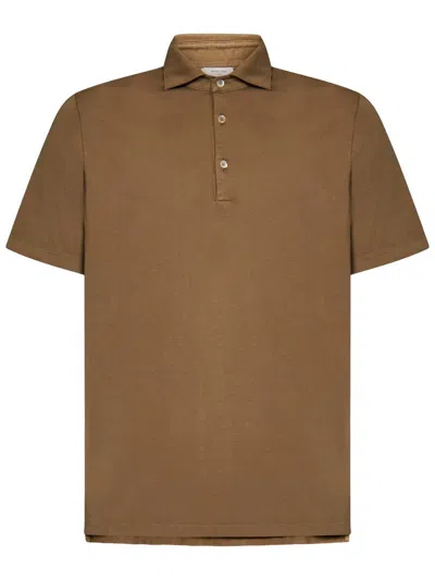 Boglioli Cotton Polo Shirt In Gris