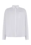 Boglioli Cotton Popeline Over Shirt In White