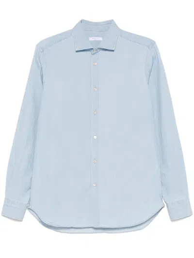 Boglioli Cotton Shirt In Blue