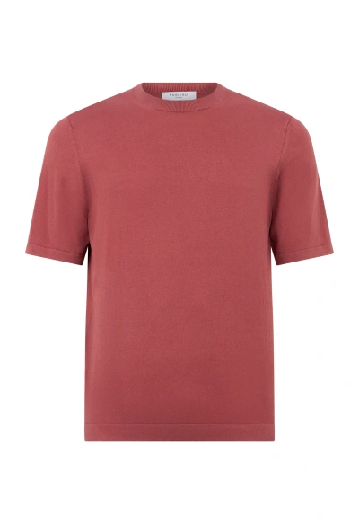Boglioli Cotton Silk T-shirt In Rust