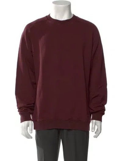 Pre-owned Boglioli Crew Neck Long Sleeve In Burgundy