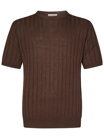 BOGLIOLI BOGLIOLI CREWNECK SWEATER IN SOFT LINEN-COTTON BLEND