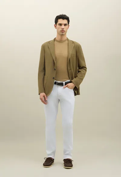 Boglioli Denim 5-pocket Trousers In White