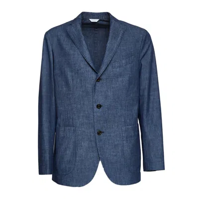 Boglioli Denim K Jacket Classic Blazer In Blue