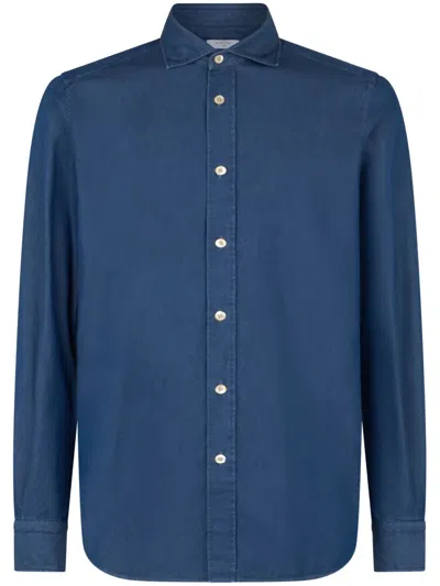 Boglioli Denim Shirt In Blue