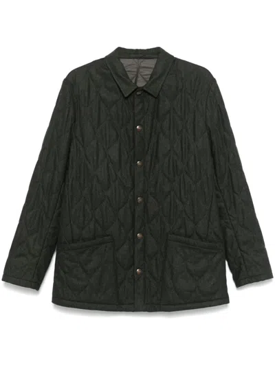 Boglioli Diamond-quilted Jacket In Grey