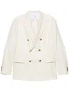 Boglioli Double-breasted Blazer In 白色