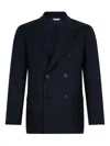 Boglioli Double-breasted Blazer In Black