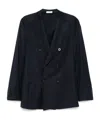 Boglioli Double-breasted Blazer In Black