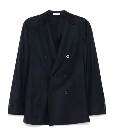 Boglioli Double-breasted Blazer In Black