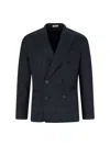 Boglioli Double-breasted Blazer In Blue