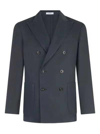 Boglioli Double-breasted Blazer In Blue
