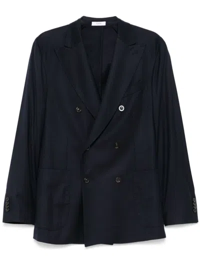 Boglioli Double-breasted Blazer In Blue