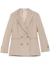 Boglioli Double-breasted Blazer In Brown