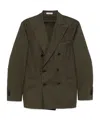Boglioli Double-breasted Tailored Jacket In Green