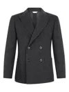 Boglioli Double-breasted Check Blazer In Blue
