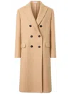 Boglioli Double-breasted Coat In Brown