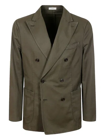 BOGLIOLI DOUBLE-BREASTED COTTON SUIT