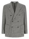 Boglioli Double-breasted Houndstooth Blazer