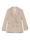 Boglioli Double-breasted Blazer In Camel